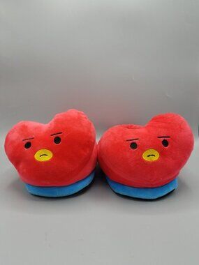 BTS V BT21 TATA Fluffy House Slippers Indoor Shoes Size 6